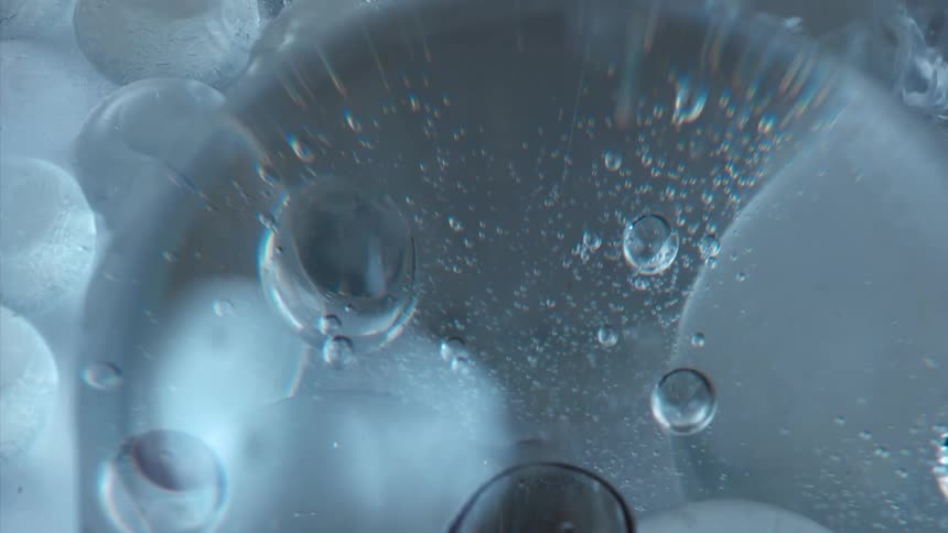 Close up of water bubbles