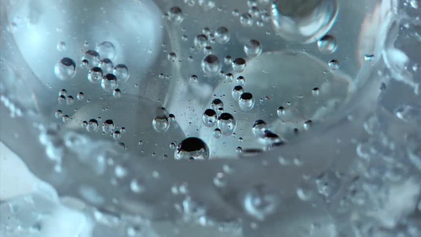 The water is fizzling and boiling
