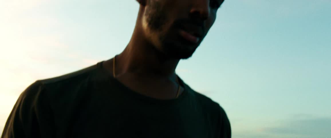 A man holds his hand out