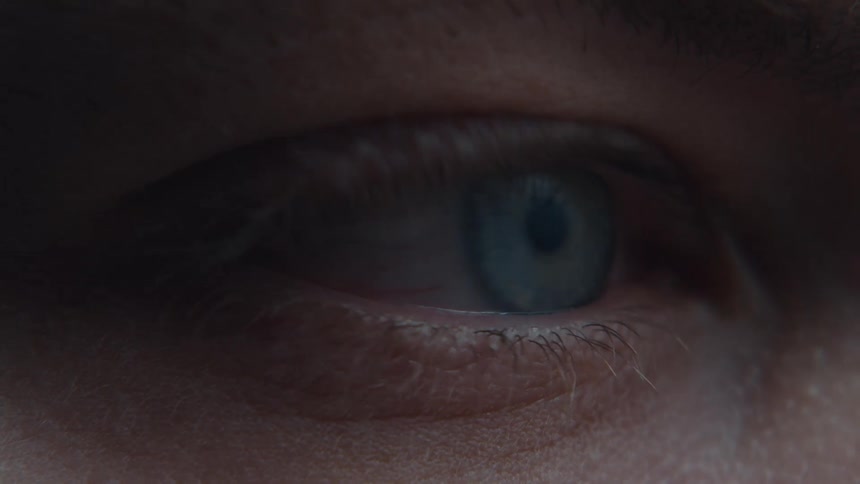 A blue eye watching