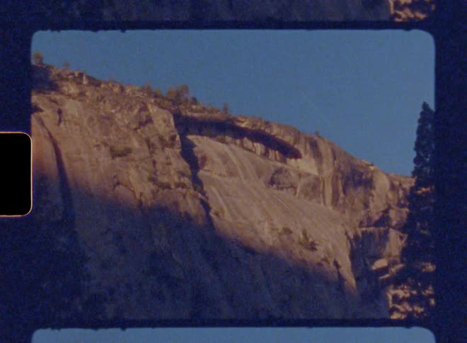The mountain is high on a sunny day