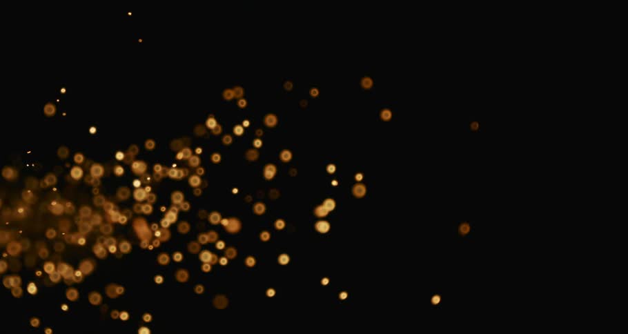 Sparks flying in the night sky