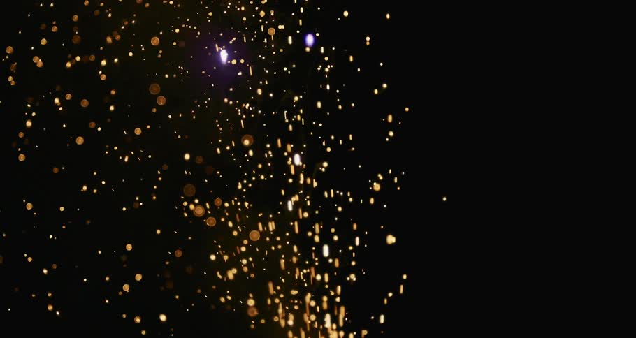Multiple fireworks display in the sky at night