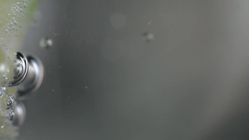 The bubbles flow and pop