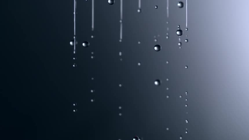 The water slowly falls