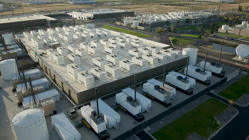Low traverse over a hyperscale data center complex