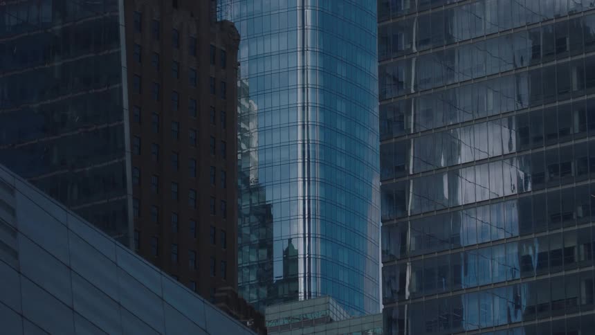 Glass window exteriors or buildings
