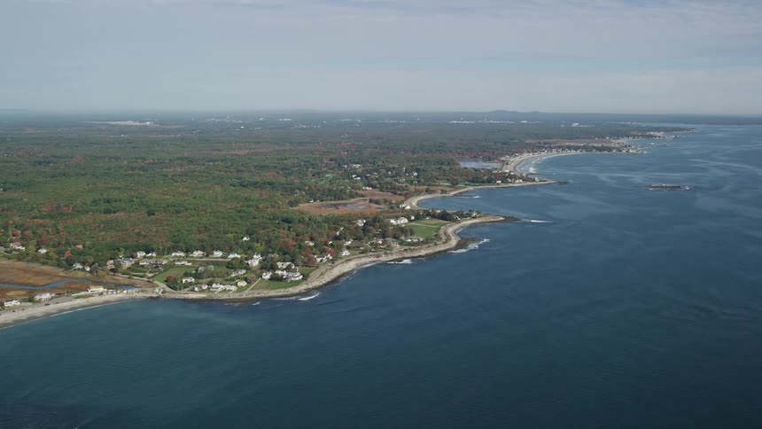 A coastal region of a continent facing a huge sea