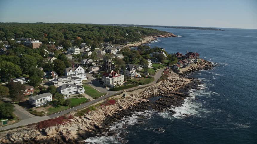 An aerial view of a community