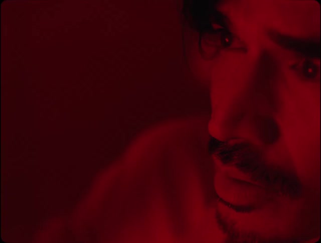 A man looks worried in the room