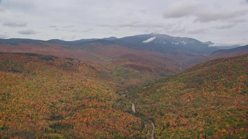 Aerial of mountain with wild forest during daytime