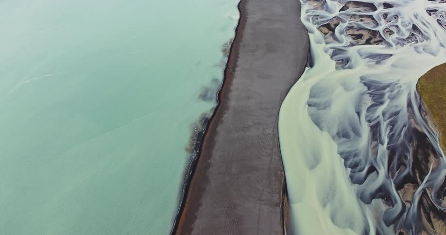 Ocean and rivers on the coast