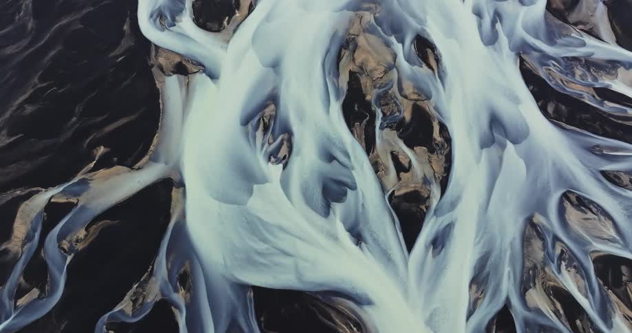 Abstract art with black and white patterns
