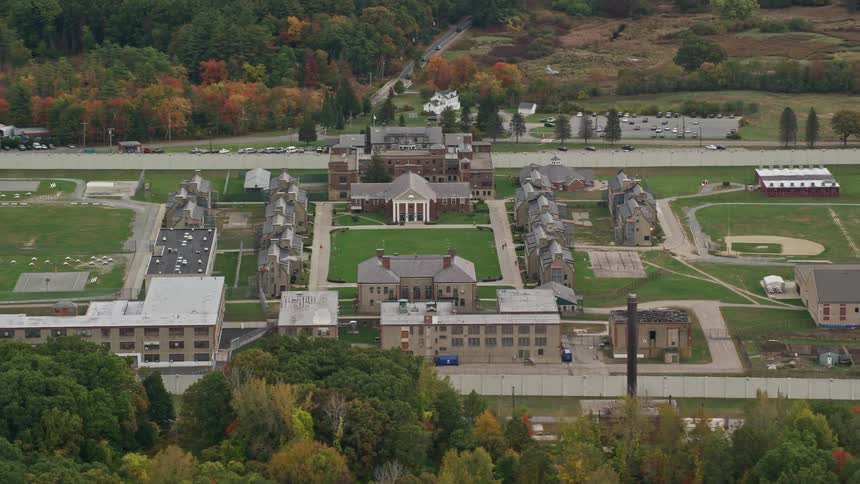 The campus is large in the middle of the forest