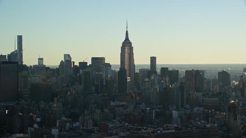 A huge metropolitan city with giant buildings