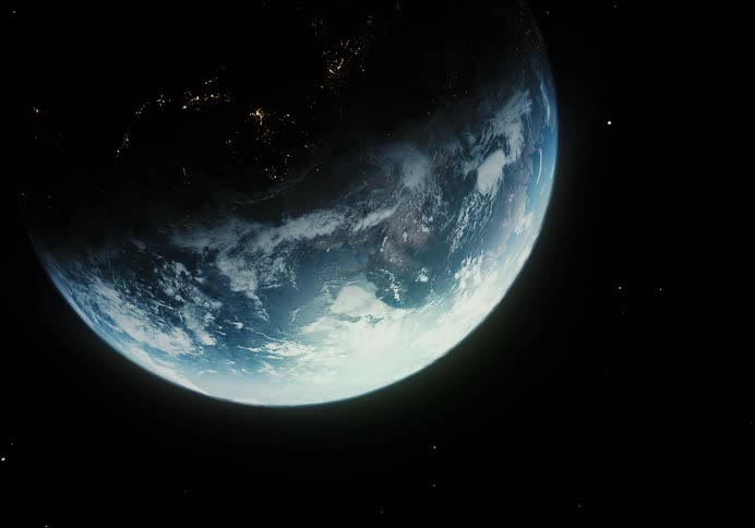 View of planet earth from space
