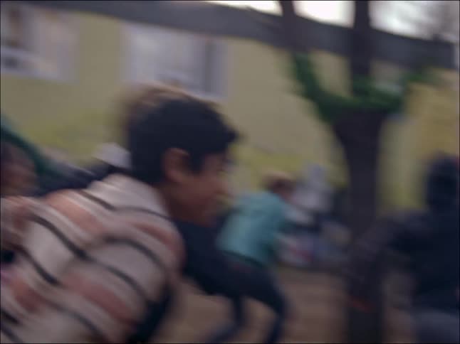 A clip of kids playing basketball and having fun