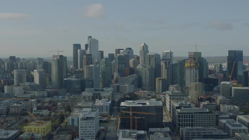 A large city with many tall buildings