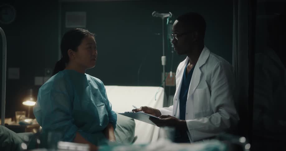 A doctor explaining the procedure to the patient