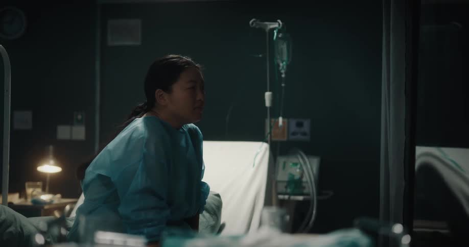 Doctor talking to a downcast patient