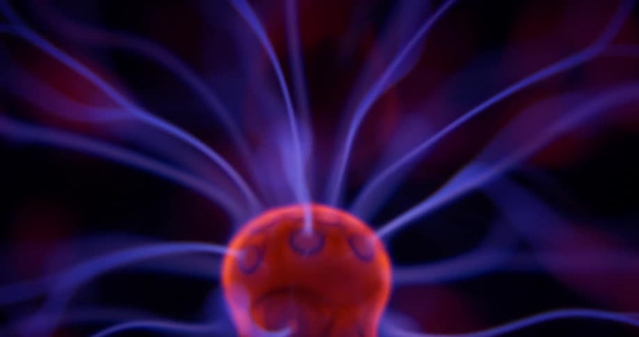 A tesla coil emitting beams of electricity