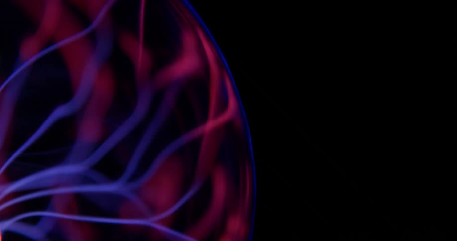 Glowing purple wisps move inside an orb of pink electric energy