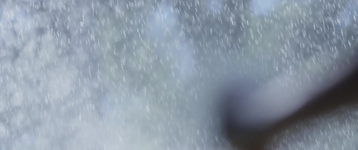 A water splash through a pipe