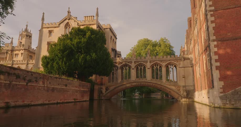 View of bridge of sighs surrounded by colleges