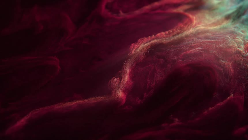 Close up of red liquid texture flowing