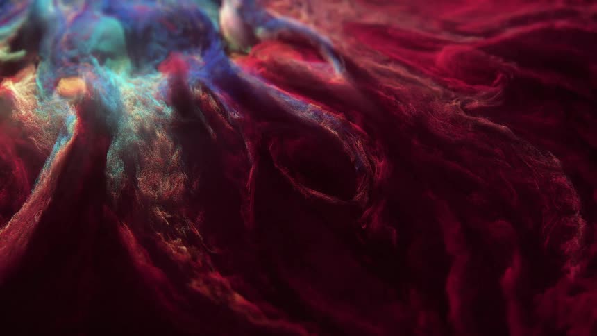 Abstract and psychedelic art in abstract fluids