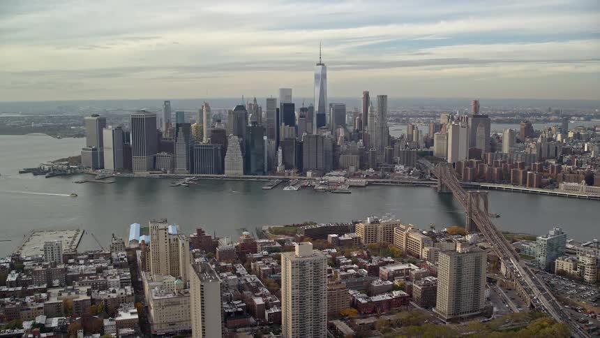 Autumn In New York City Aerials Daytime And Dusk