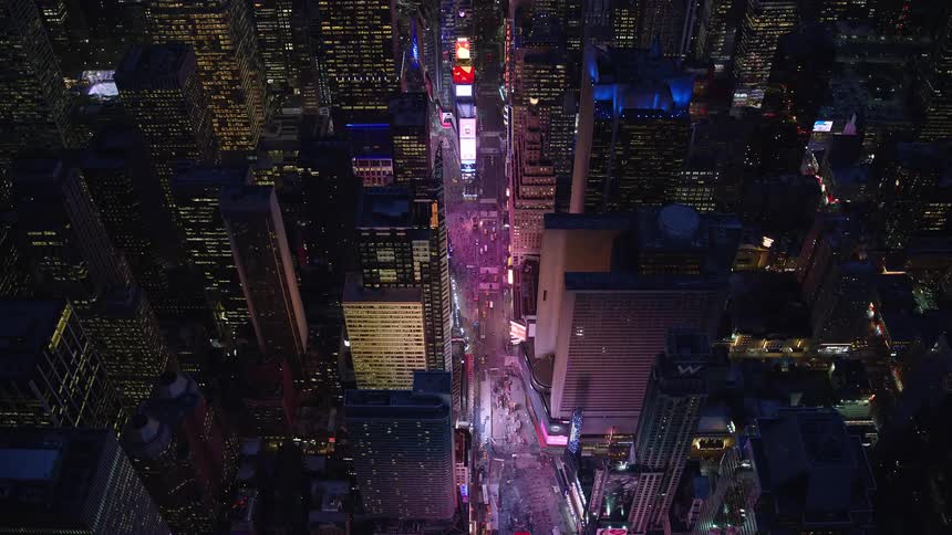 Times square in new york city at night