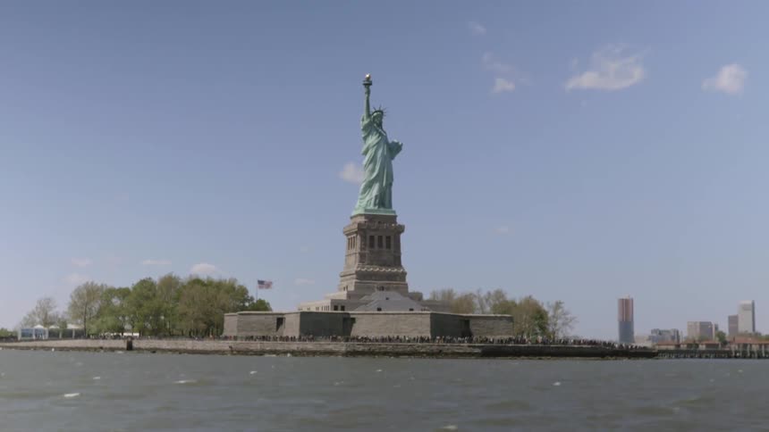 View of the statue of liberty