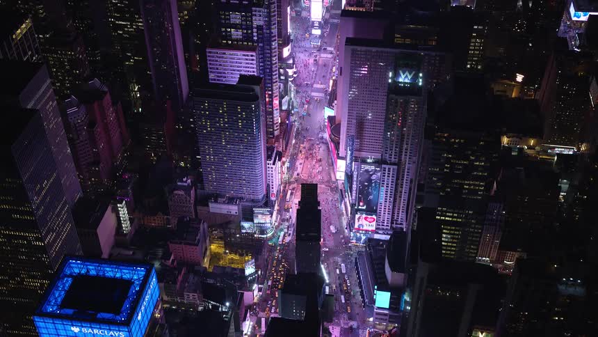 Times square in new york at night