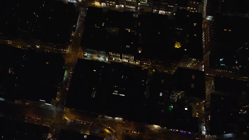 Skyline of an urban city at night