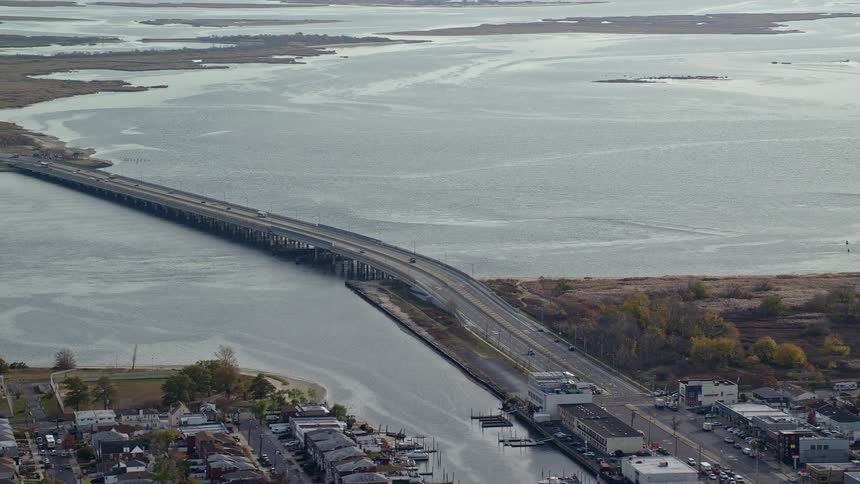 Homes are near the shore