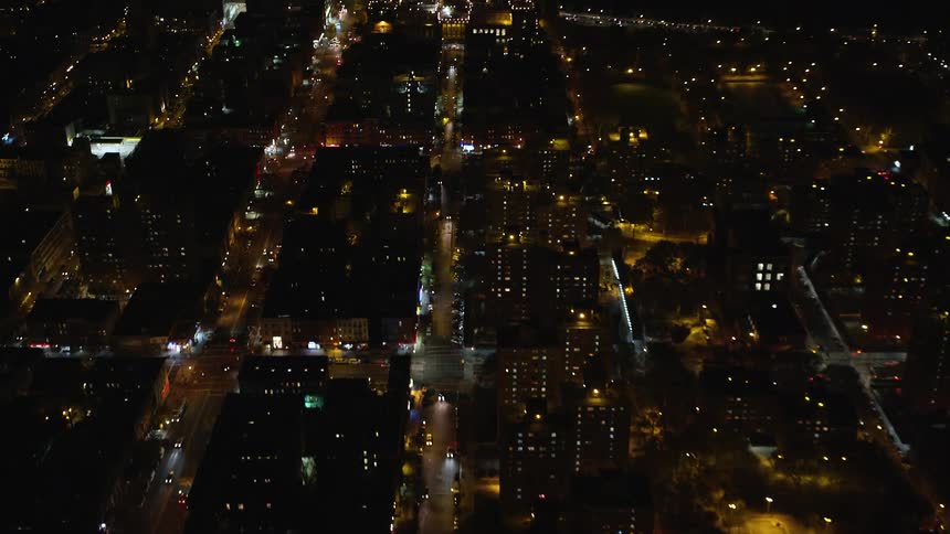 Aerial view of an urban city