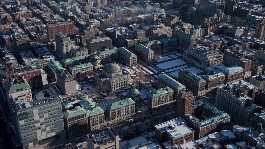 Aerial view of buildings in new york city