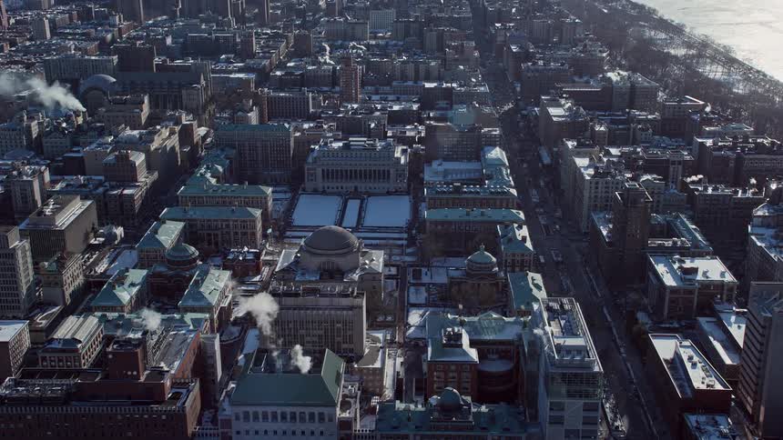 Aerial view of buildings near central park in new york city
