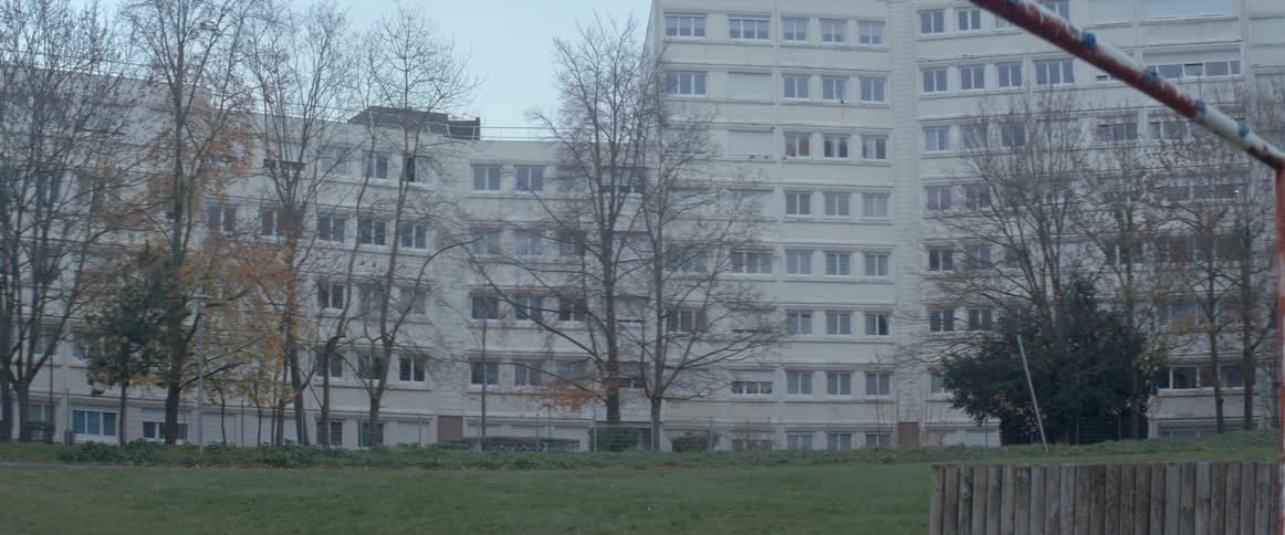Panorama of apartment blocks in a residential area