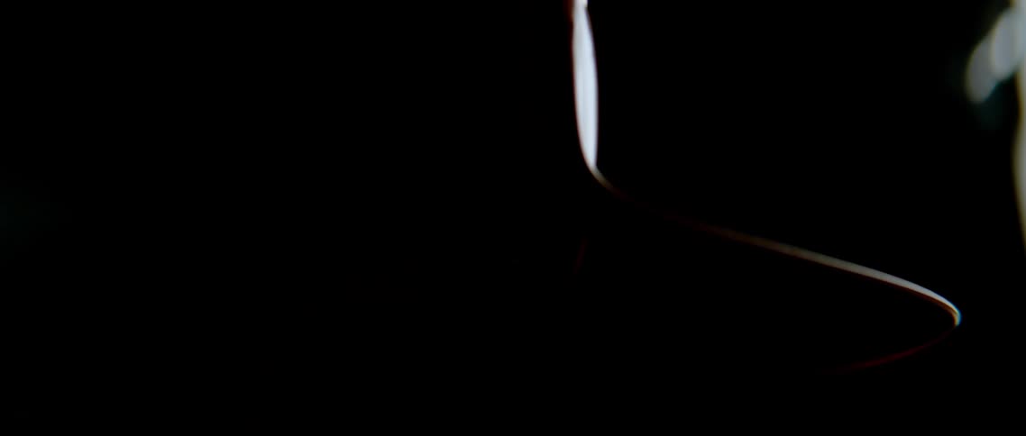 A brown object spins around