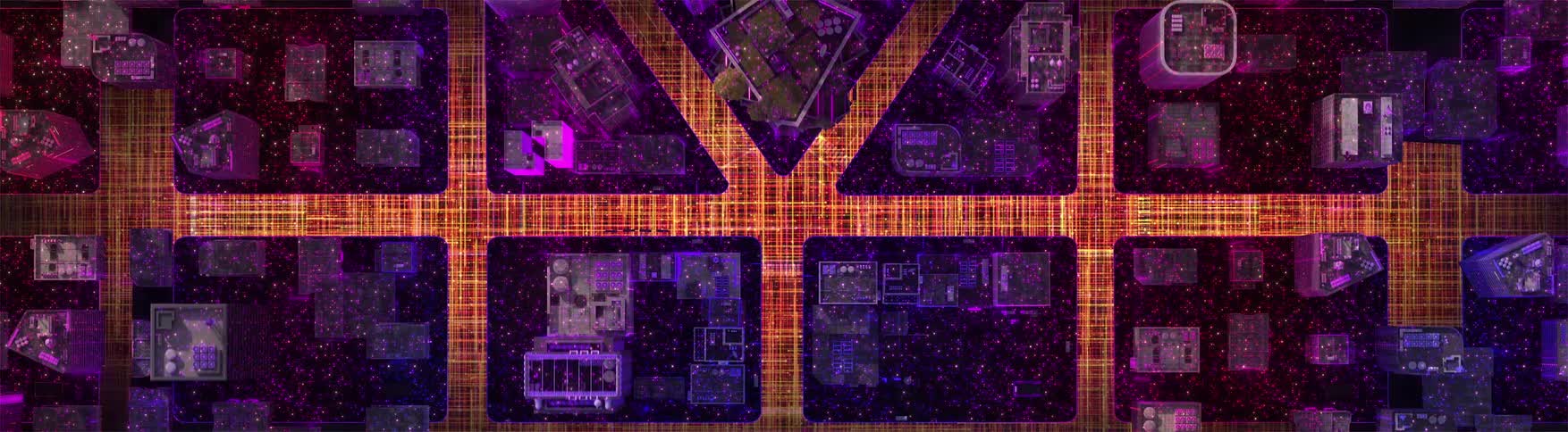 Overlay outlining major downtown streets shifts out of place
