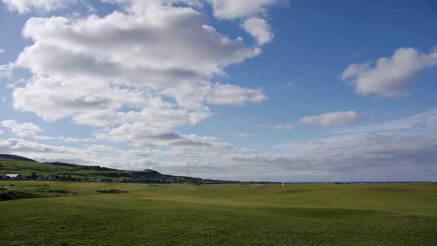 View of a golf course on a sunny day