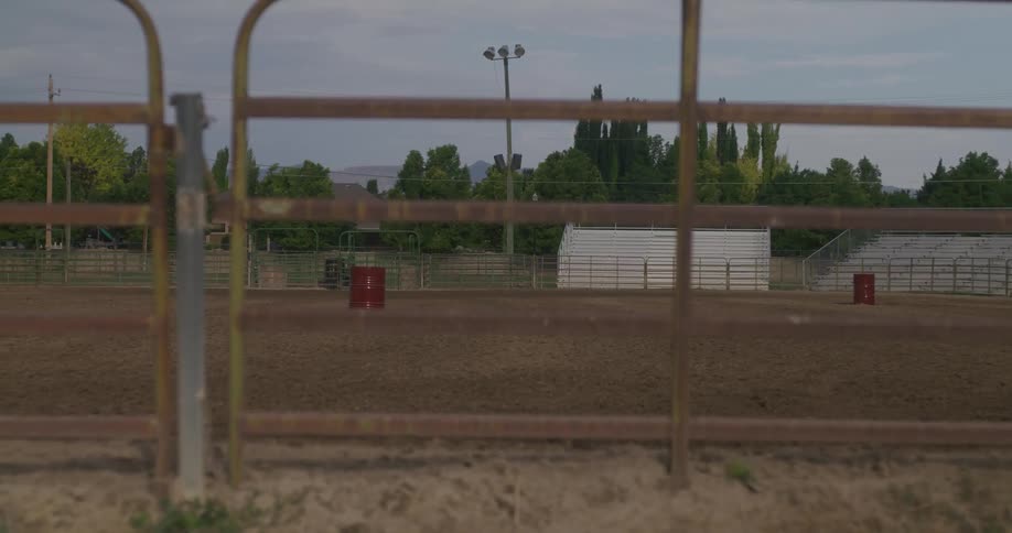 View of a rodeo arena