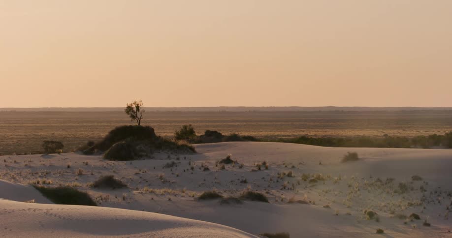 The long stretch of desert ahead is flat