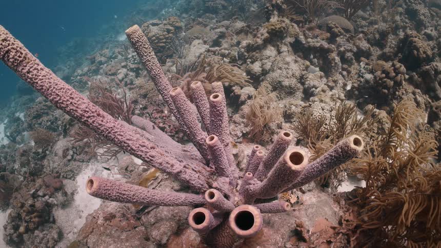 The ocean floor is full of sea life