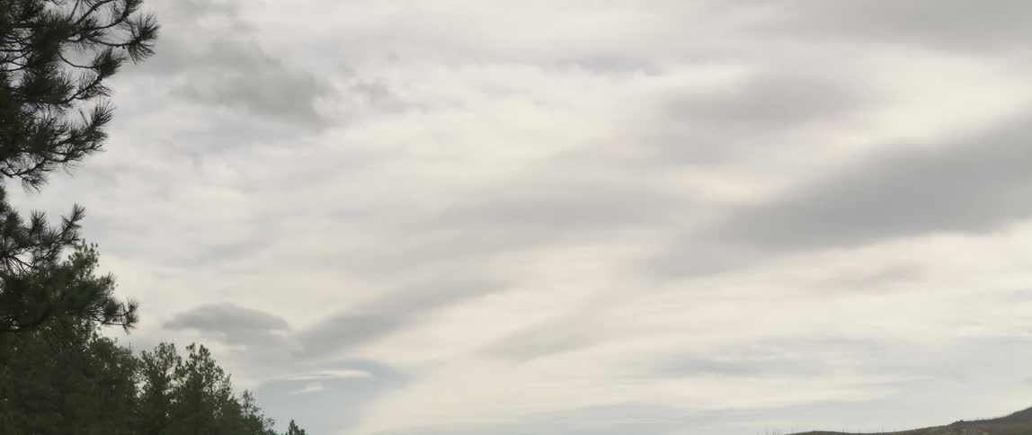 The visible sky on a cloudy day