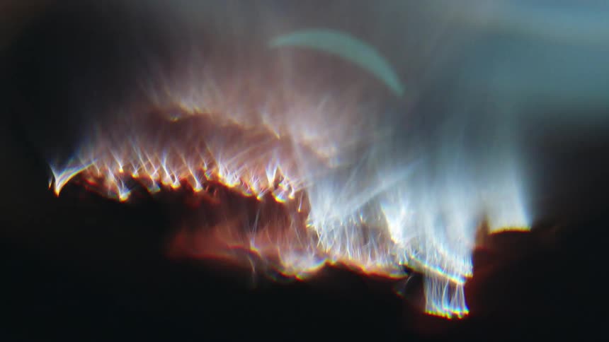 Flames burning like a storm