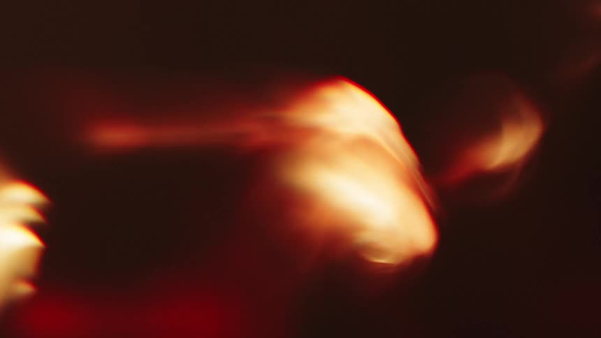 Abstract object in motion with reflections of lights