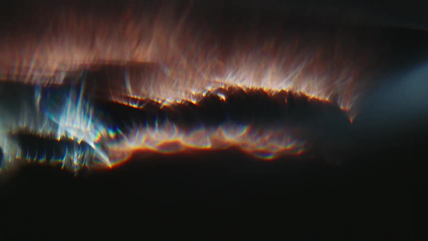 Light like fire burning reflect in a wide area